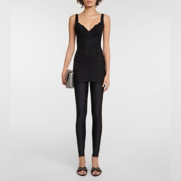 Balenciaga Lace Mini Corset Dress-SEEN ON DUA LIPA - Picture 4 of 16